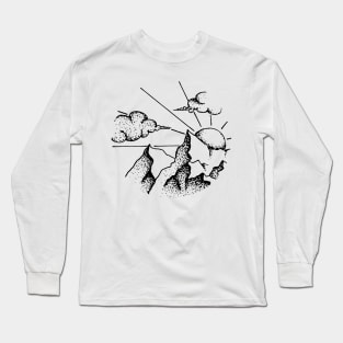 Mountain Sun Rise Long Sleeve T-Shirt